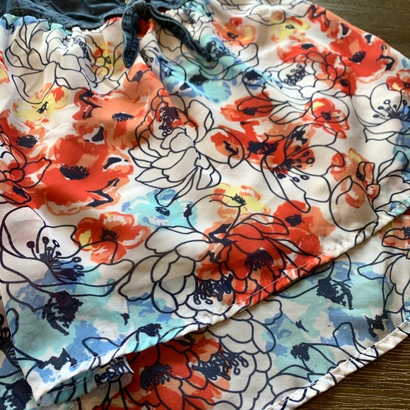 Girls Guess Denim with Flowy Bottom Dress - Picture 5 of 7